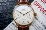 DM Factory IWC Portugieser 7 Days Automatic White Dial Rose Gold Case 42 MM Men's Watch